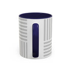 Light Grey Grid Mug (Multi-Size & Color)