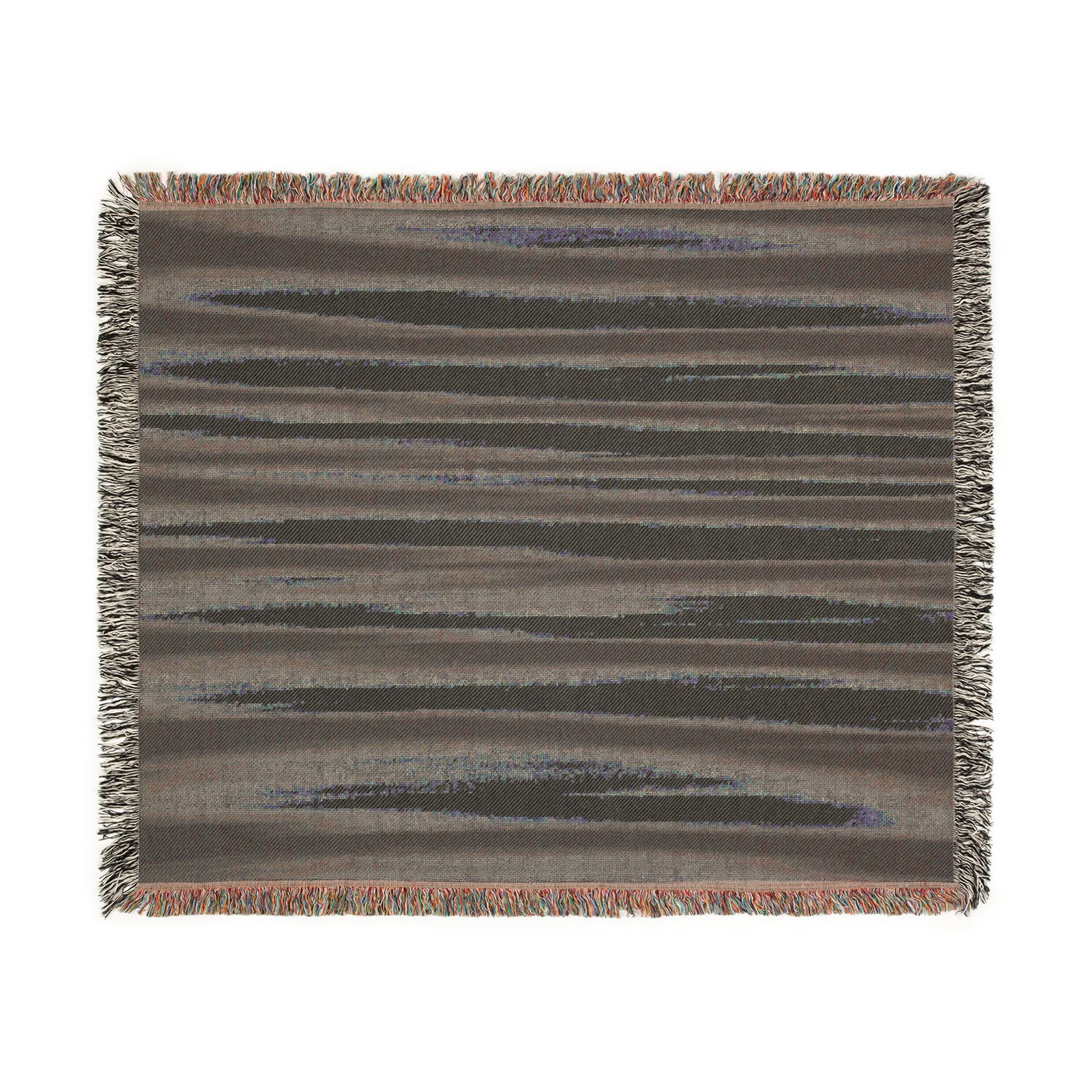 Grey Scale Woven Blanket — For Home & Relaxation
