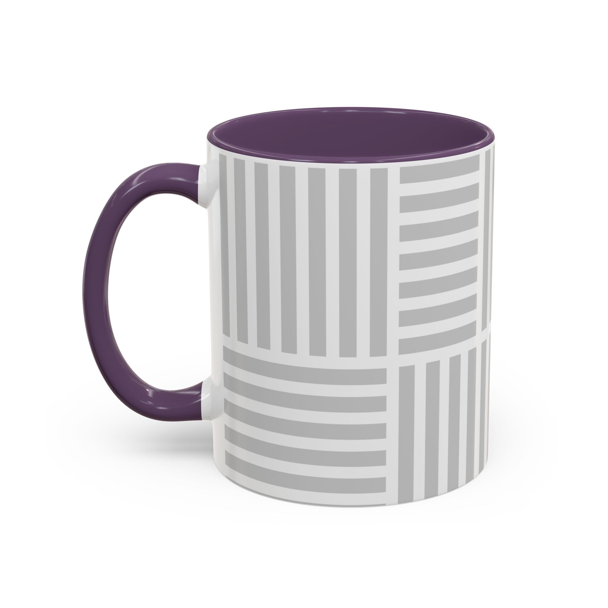 Light Grey Grid Mug (Multi-Size & Color)