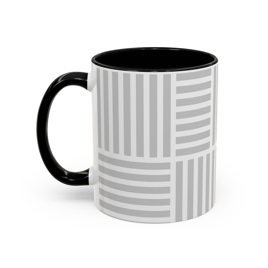 Light Grey Grid Mug (Multi-Size & Color)