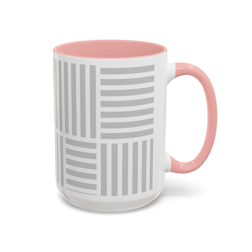 Light Grey Grid Mug (Multi-Size & Color)