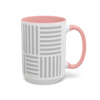 Light Grey Grid Mug (Multi-Size & Color)