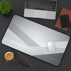 Geometric Grey Office Desk Pad