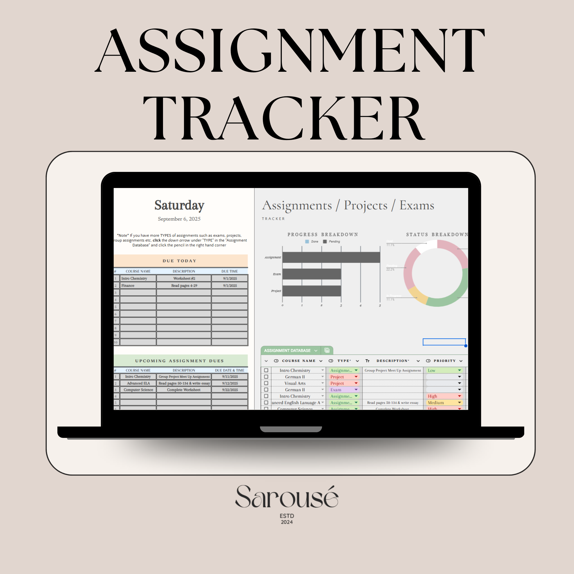 Student Assignment Tracker