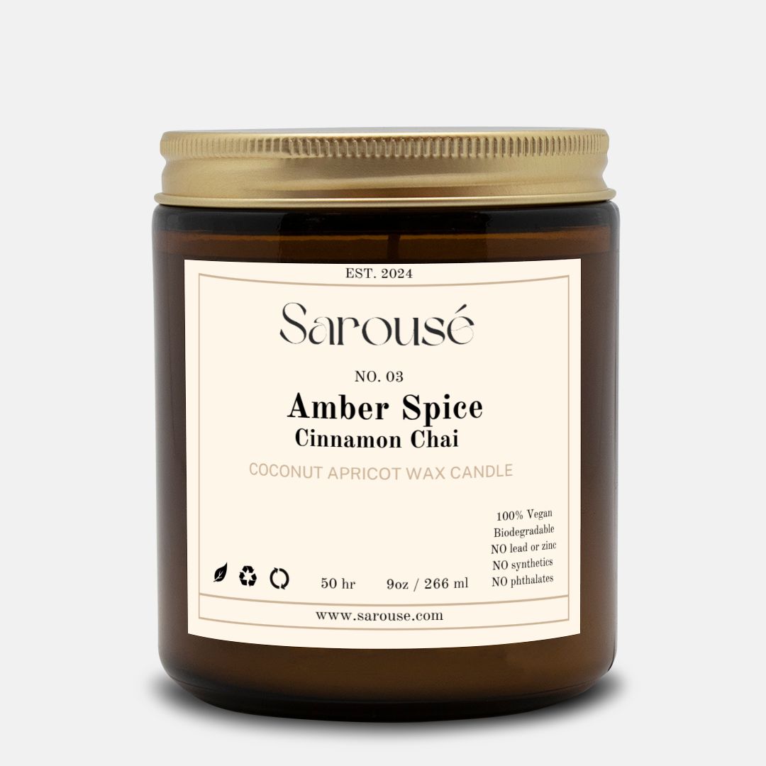 Spiced Amber | Coconut Apricot Wax 9oz Candle