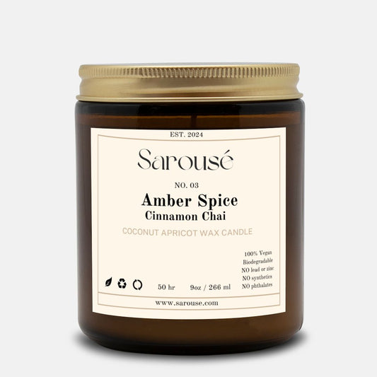 Spiced Amber | Coconut Apricot Wax 9oz Candle